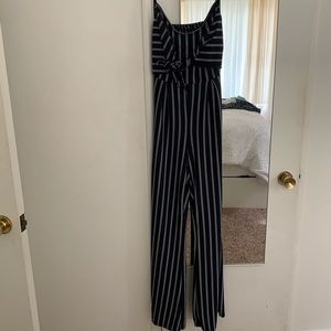 Striped jumpsuit